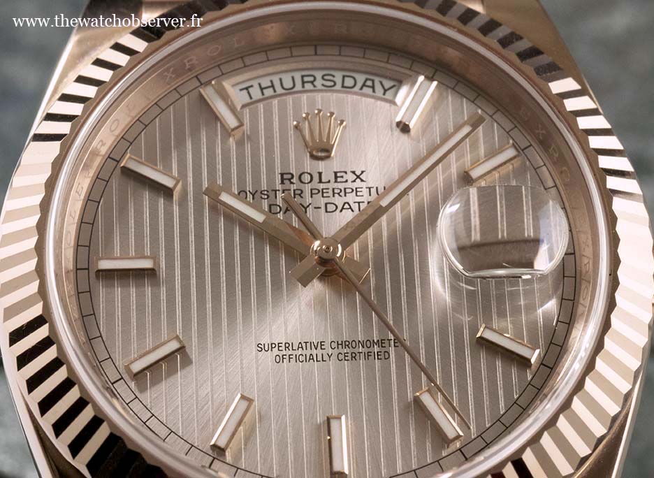 Rolex Day-Date 40 or Everose : des complications utiles