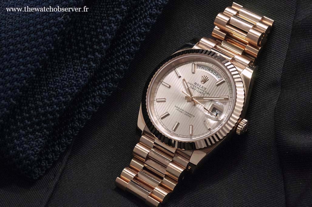 Montre Swiss Made - Rolex Day-Date 40 or Everose