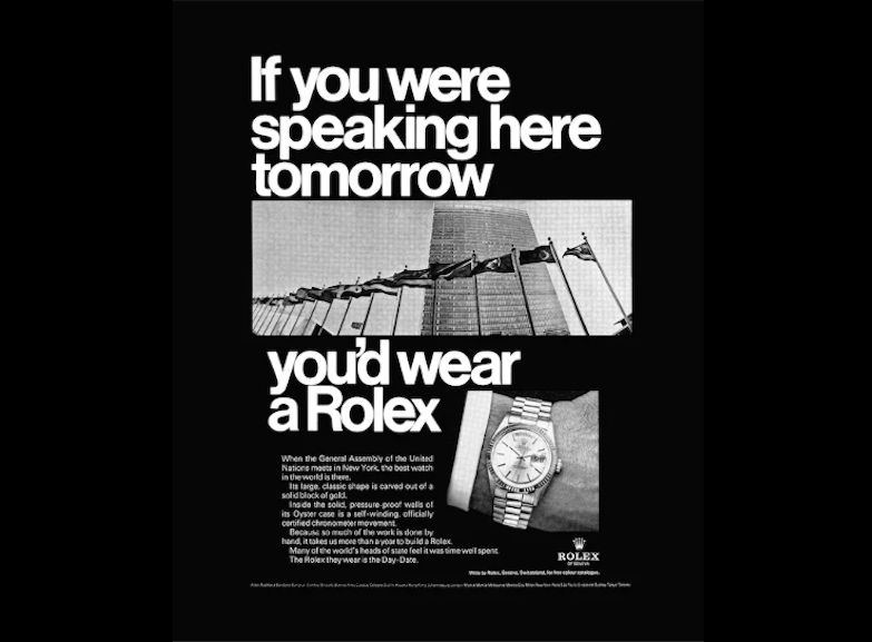 Publicité Rolex Day-Date ancienne
