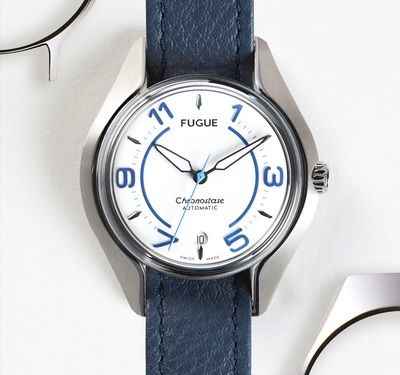 Nous avons découvert avec plaisir en novembre dernier la jeune marque française aux montres swiss made Fugue fondée en 2017 par Leopoldo Celi et commercialisée depuis l'année dernière. Son concept, particulièrement dans l'ère du temps, repose sur la personnalisation des montres.
