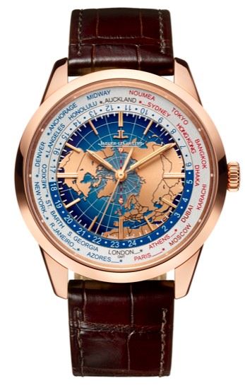 Jaeger-LeCoultre Geophysic Universal Time version or rose : une élégante montre pour parcourir le monde - Réf. Q810 25 20 / Prix = 24.600 €.