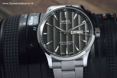Dans le segment de prix des montres aux alentours des 1.000 €, Mido assure le show pour son centenaire célébré en 2018 avec des nouveautés au design, à la qualité de réalisation, à la mécanique et au rapport qualité / prix bluffants. Ci-dessus la Mido Multifort Chronometer One.