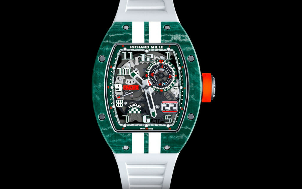 Vue de face - montre de sport Richard Mille RM 029 Le Mans Classic