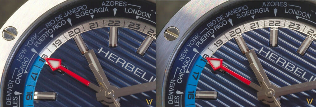Un cadran bleu soleillé - Michel Herbelin Cap Camarat Automatique GMT