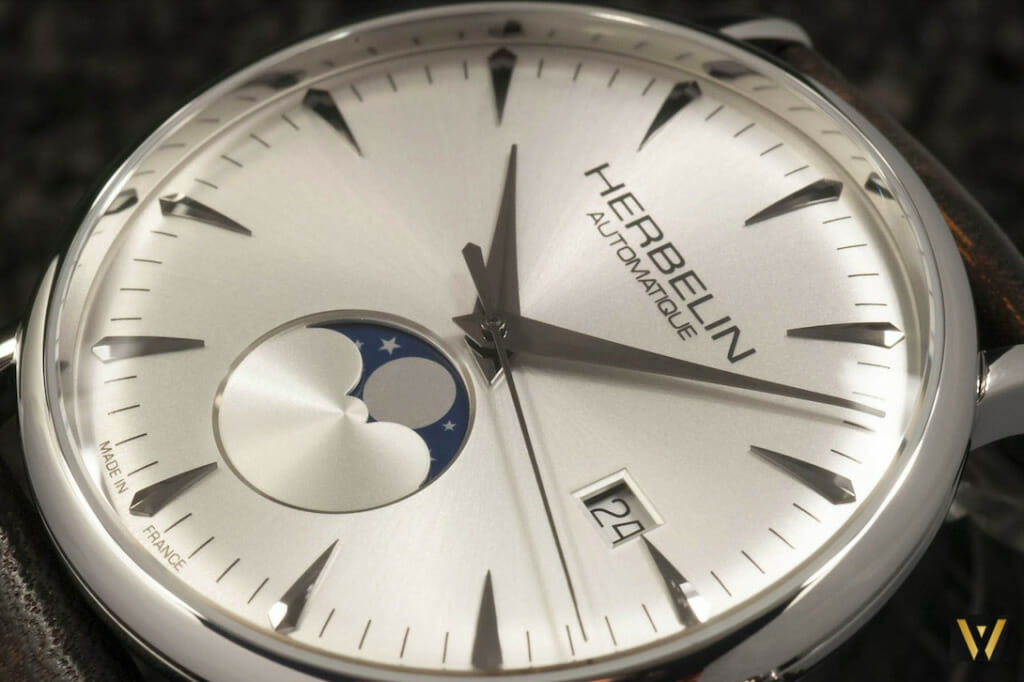 Photo du cadran de la montre Herbelin Inspiration Phases de Lune